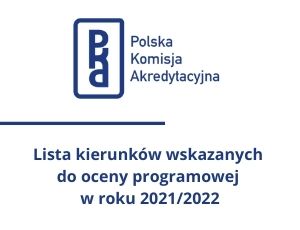 Lista kierunków wskazanych do oceny programowej w roku 2021/2022